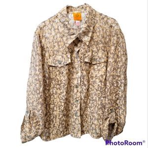 Ruby Rd. Woman Sheer Jacket/Shacket, Plus Size 20W